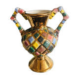 Italian vase harlequin color