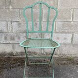 Set of 2 folding garden chairs XIXth