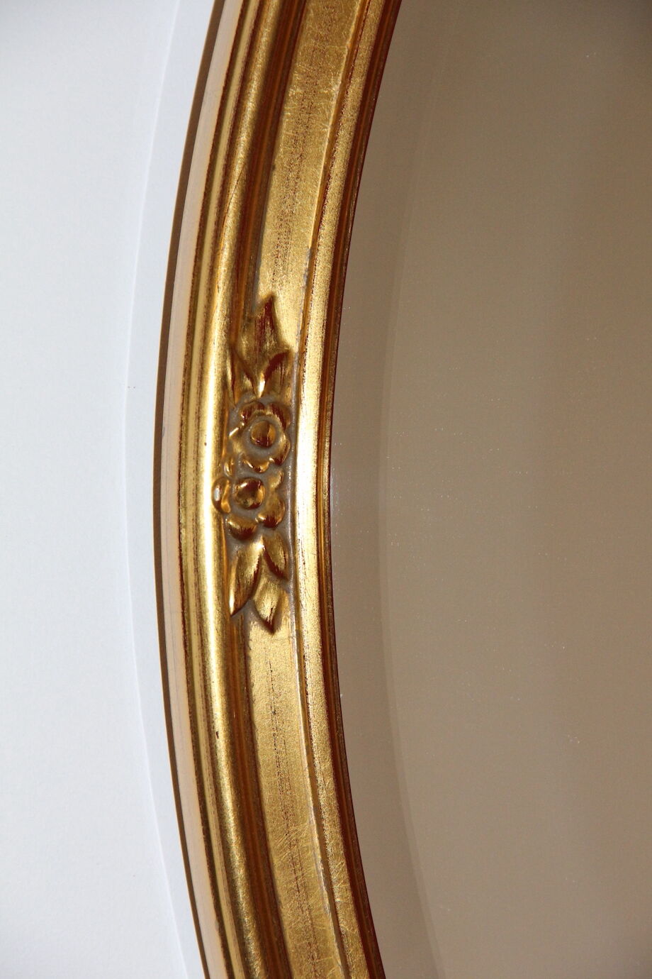 Miroir ovale biseauté 66x46cm
