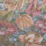 Rustic armchair with canvas tapestry 1900