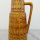 West germany enameled ceramic vase