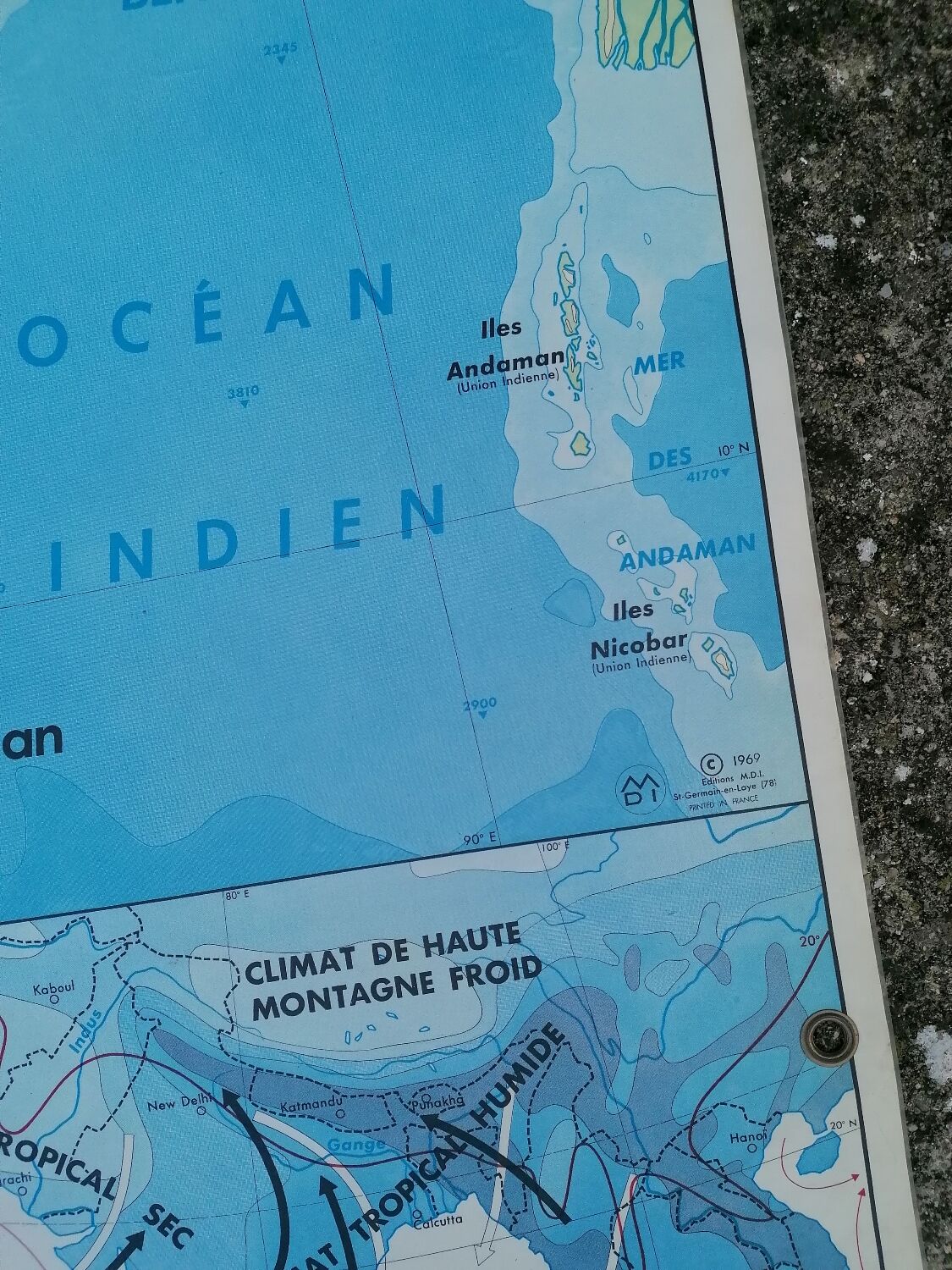 Old MDI India-Indian Union Pakistan Ceylon Card