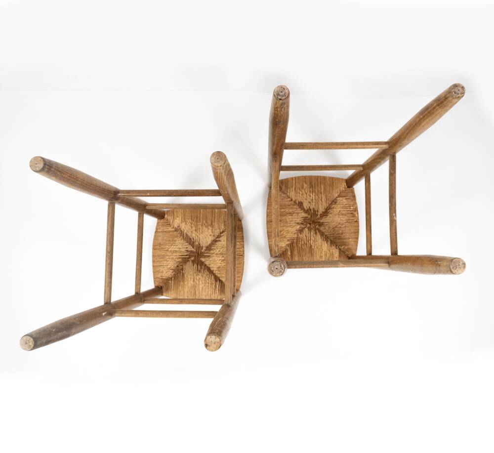 Paire de tabourets hauts vers 1950