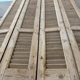 Old folding shutters with louvers