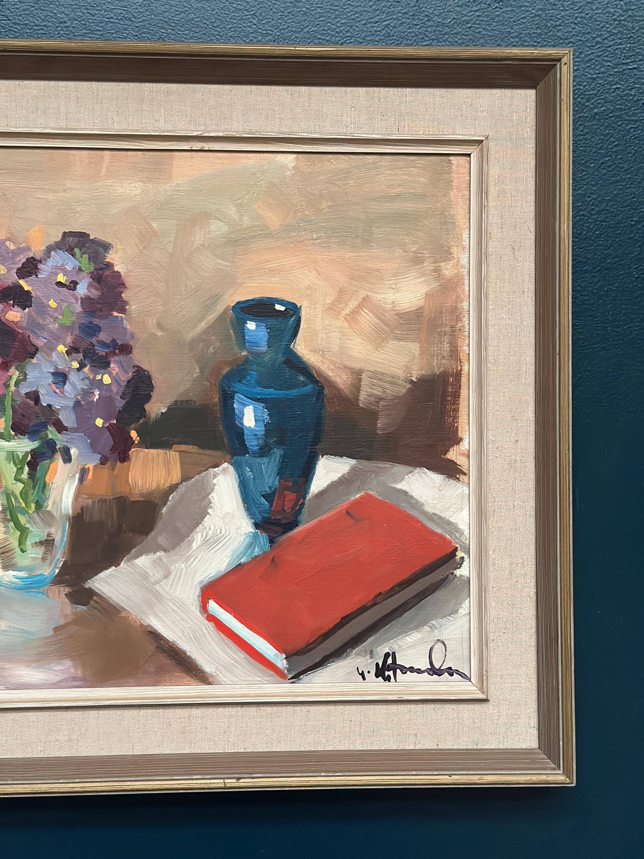 Original Swedish Oil on Canvas – “Still Life” – Signed – Vintage & Framed