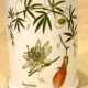 Porcelain medicine jar creations Deshoulieres Passiflora Punica granatum