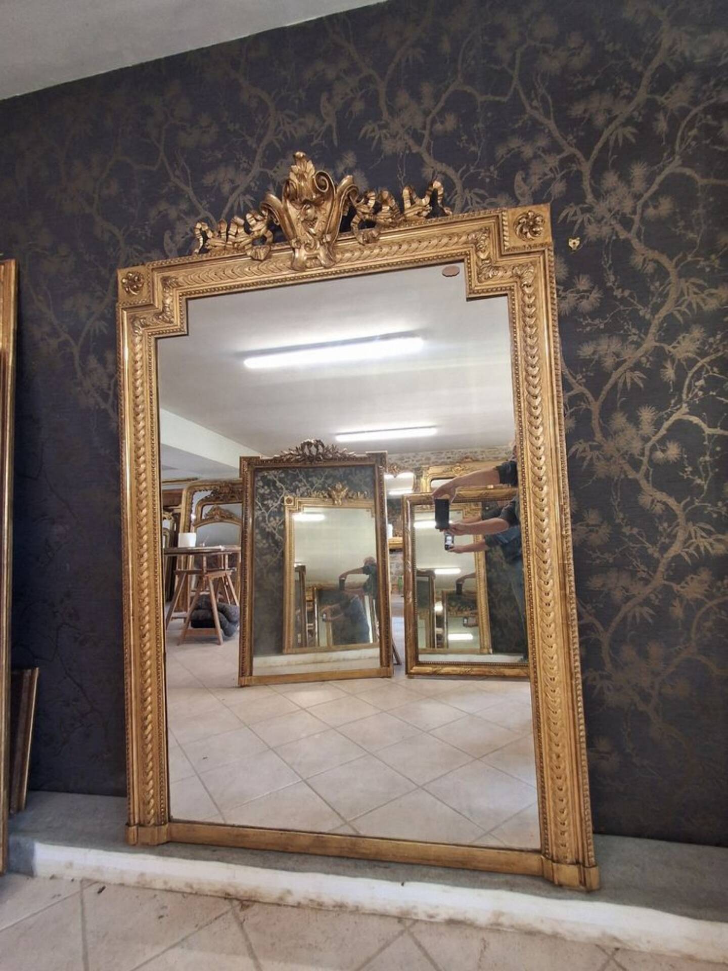 Miroir époque XIX 193x132