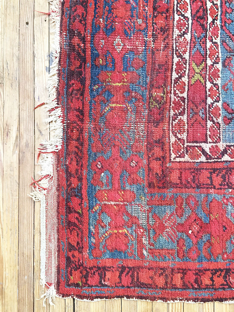 Ancient Kilim patterned Persian rug 151x111cm