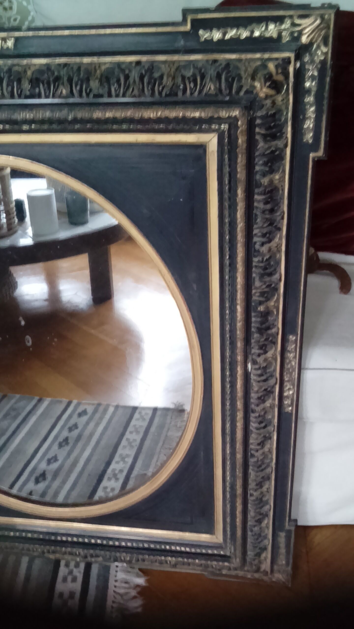 Napoleon III 85X75cm antique mirror