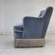1970s, Danish 2-seater sofa, furniture velour, beech wood.