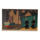 1950s Framed lithograph by Lars Norrman, Sweden