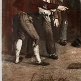 Lithograph 1896 Public rejoicing