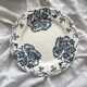 Antique ironstone dinner plate "Les Violettes" Salins