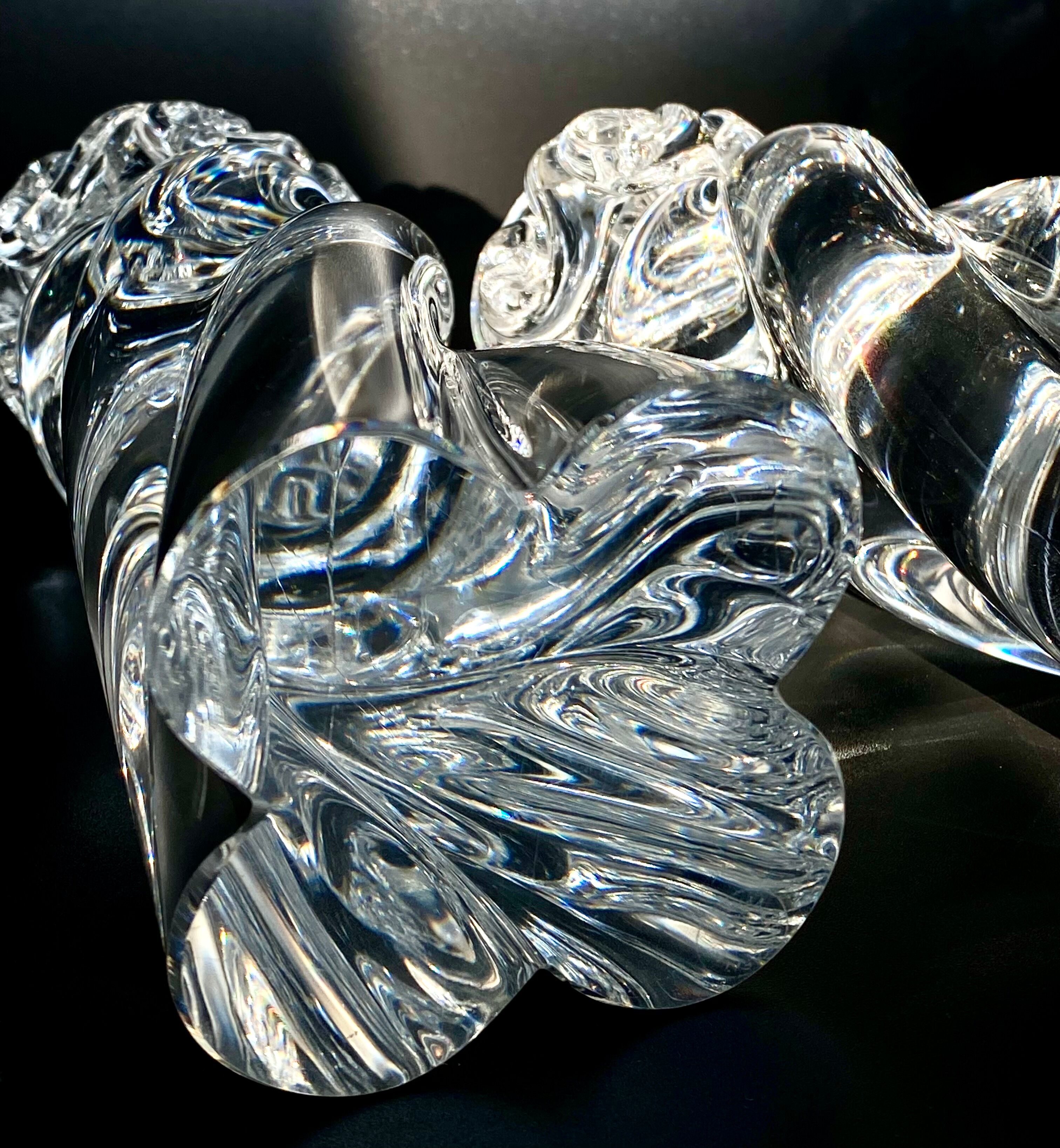 Pair of candlesticks Baccarat Aladin model