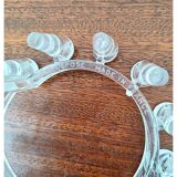 Bougeoir design vintage en plastique transparent