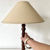 Turned wooden lamp h 50