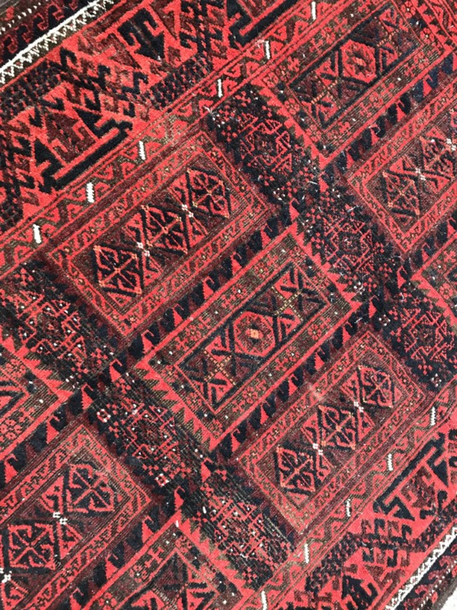 Carpet former Turkmen Belutch done Afghan hand 94 X 184 CM