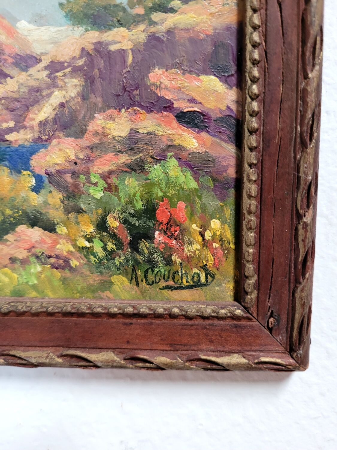 Painting Les Roches Rouges Agay by André Couchet