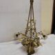 Lustre corbeille Louis XVI en bronze