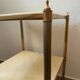 60s brass marble side table