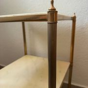 Table d’appoint laiton marbre années 60