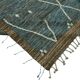 Hand-Knotted Turkish Contemporary 290 cm x 383 cm Blue Wool Carpet