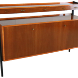 Vintage high sideboard two piece cabinet 'Korpela'