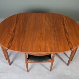 Iconic Dining Set by Hans Olsen – Teak Round Table and 4 Chairs, Denmark, 1960s