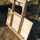 Extendable farmhouse table in solid patinated oak