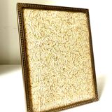 Cadre métal laiton 20 cm x 15 cm verre convexe