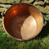 Old copper cauldron