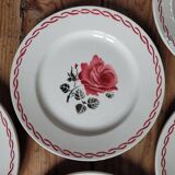 Lot n°2 de 6 assiettes à dessert Germaine de Badonviller