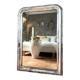 Miroir Louis-Philippe ancien argenté XIXème