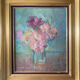Table HST "Bouquet of flowers" ec. impressionist signed Lorenté + frame