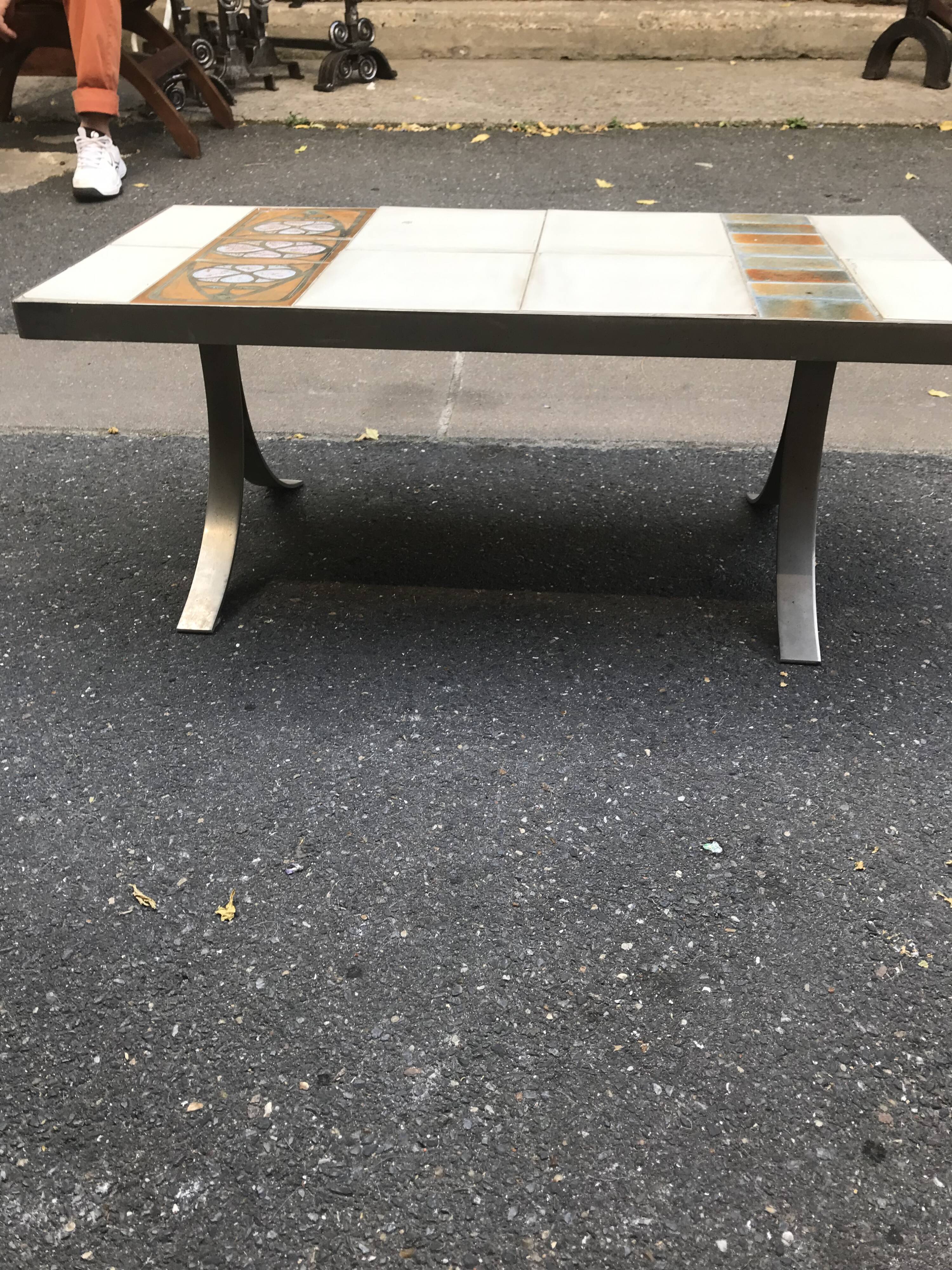 Ceramic bass table vallauris