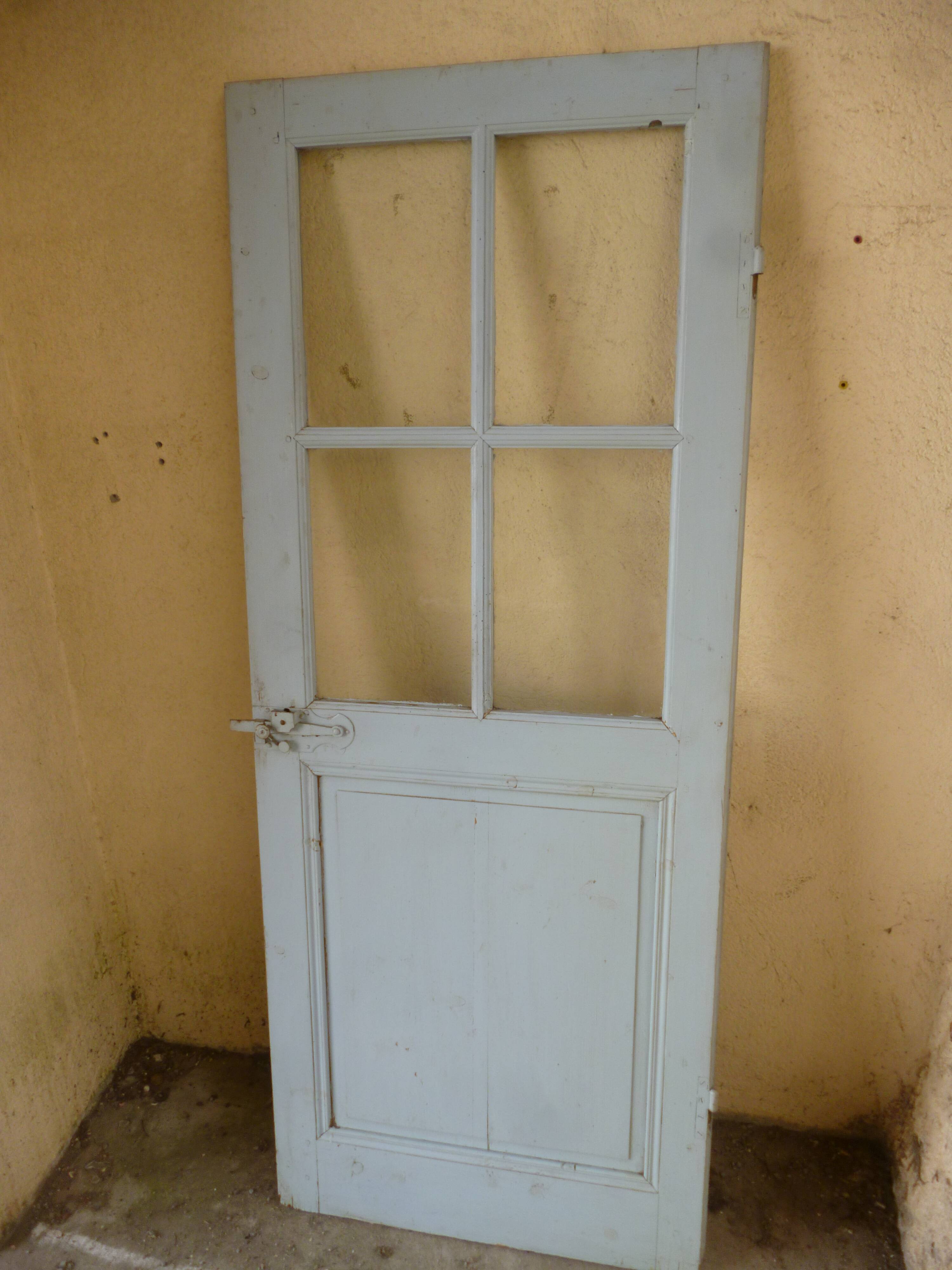 Old door blue patina