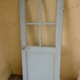 Old door blue patina