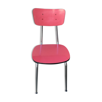 Chaise formica Roc couleur rouge années 50