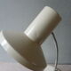 White metal lamp with flexible arm from the 50s