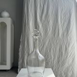 Very large glass decanter with spinning top H36