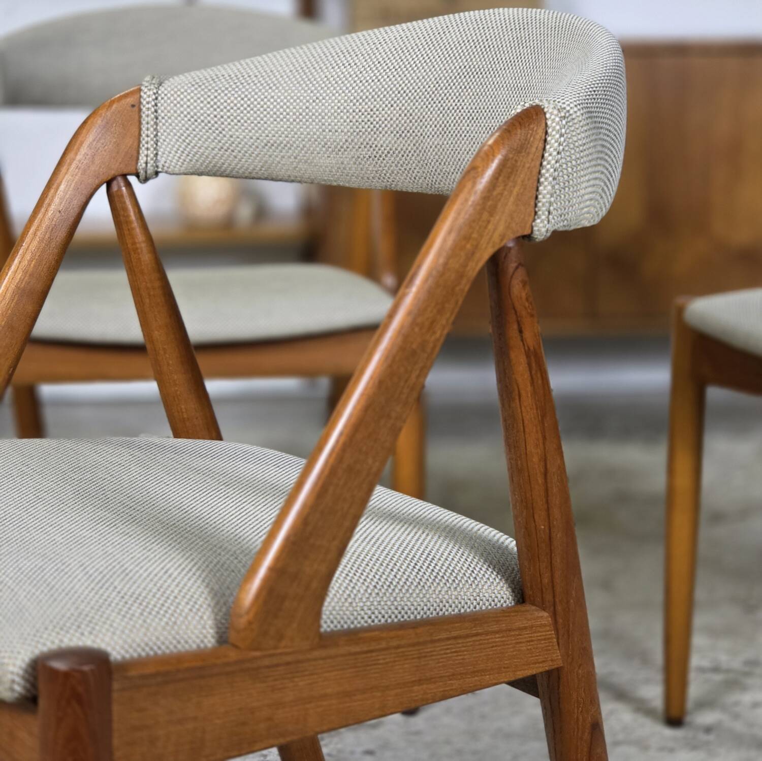 Kai Kristiansen Model 31 vintage Danish teak dining chairs