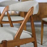 Kai Kristiansen Model 31 vintage Danish teak dining chairs