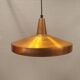 Older hanging lamp, in thin copper, Danish and estimated from the 1960s