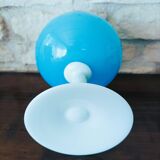 Vase opaline bleue