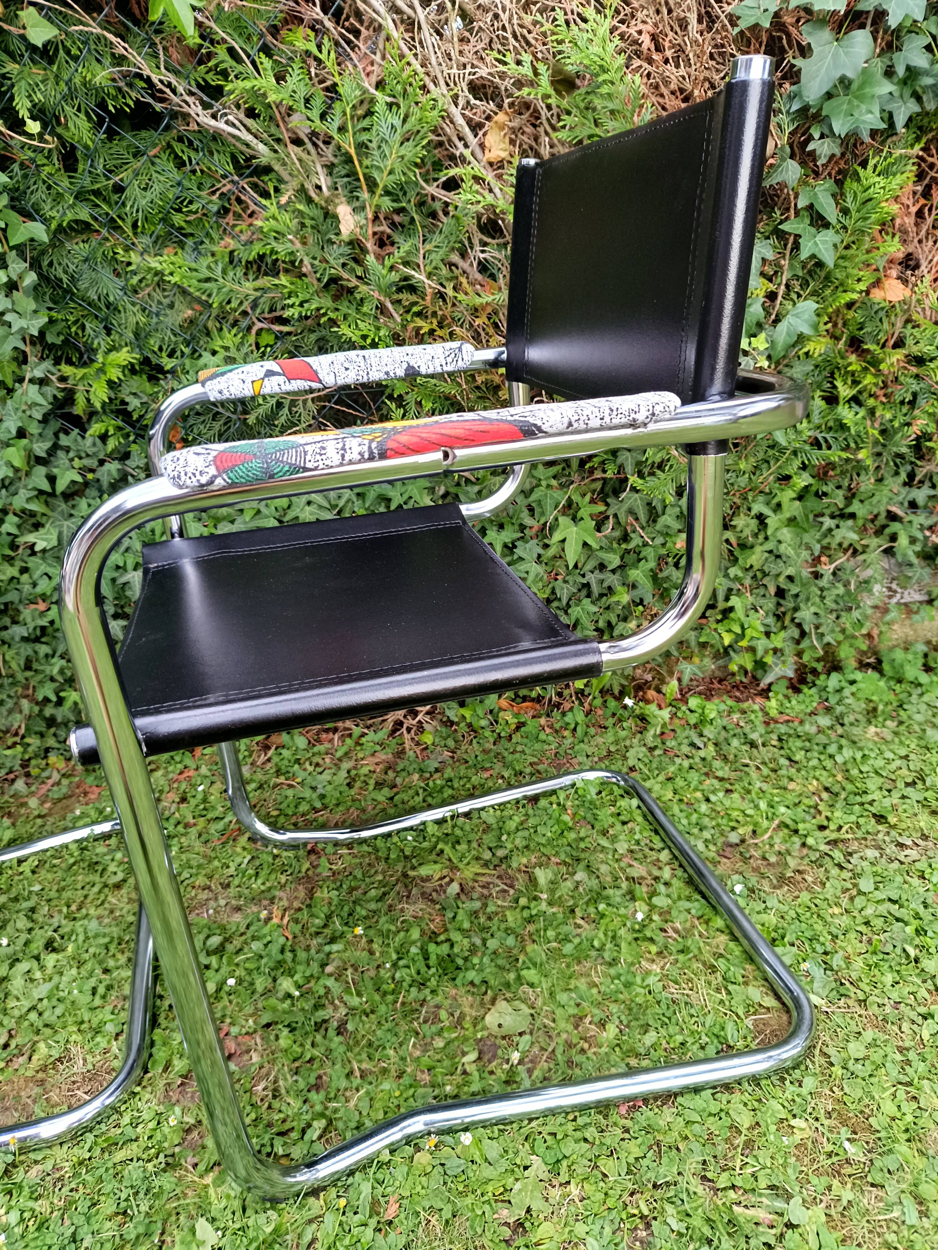 Lot de 3 fauteuils cantilever années 70