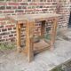 Small built old wooden 1950 IDEAL entrance console