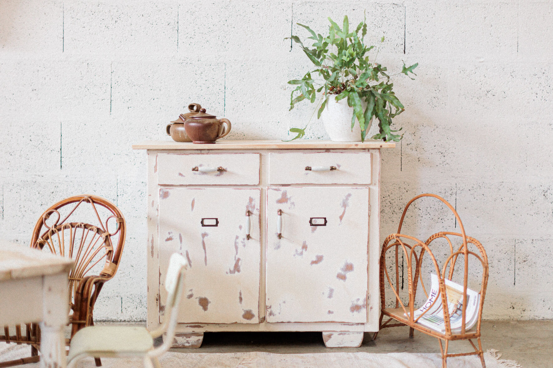 Children's rattan chair