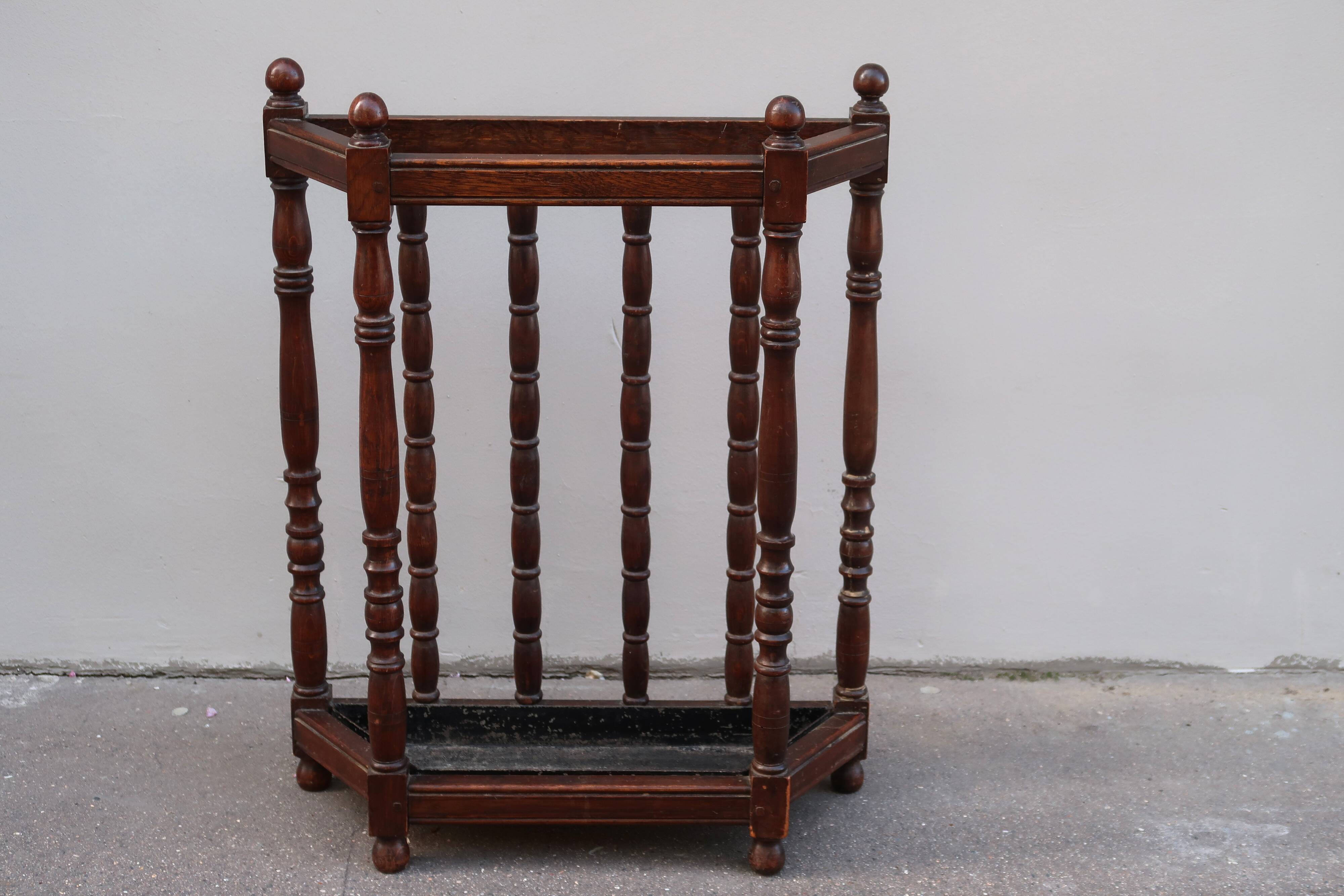 Vintage umbrella stand from the 1920s.