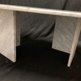 Vintage coffee table in white carrara marble