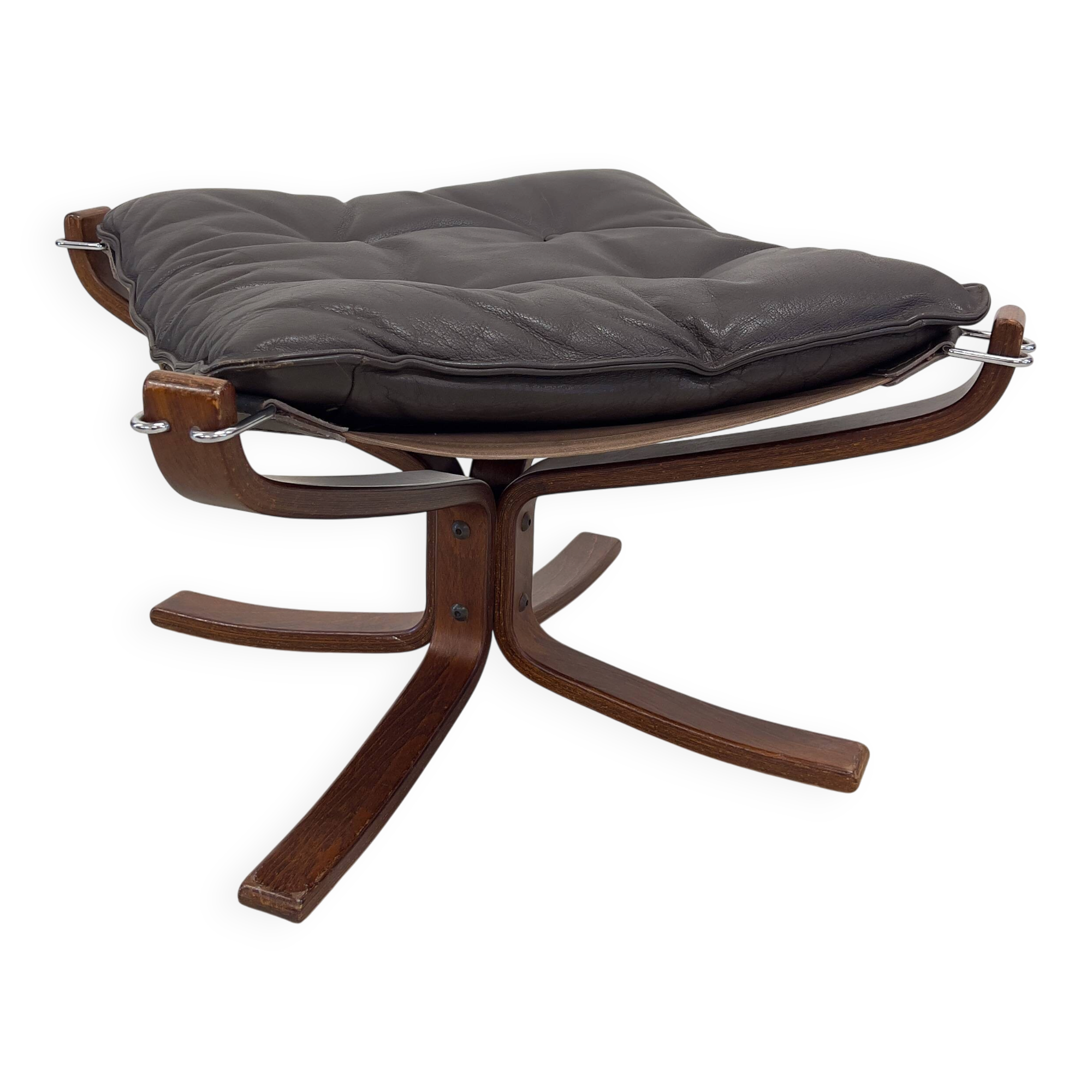 Midcentury Falcon Footstool By Sigurd Ressel For Vatne Møbler, Norway, 1970